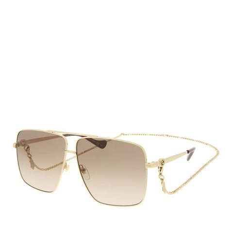 Gucci™ GG1087S 002 63 Gold Sunglasses 